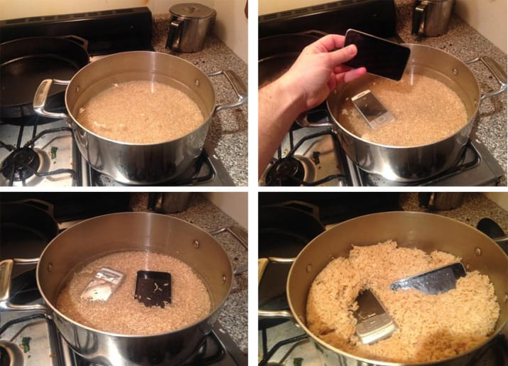 Arroz y tel&eacute;fonos celulares