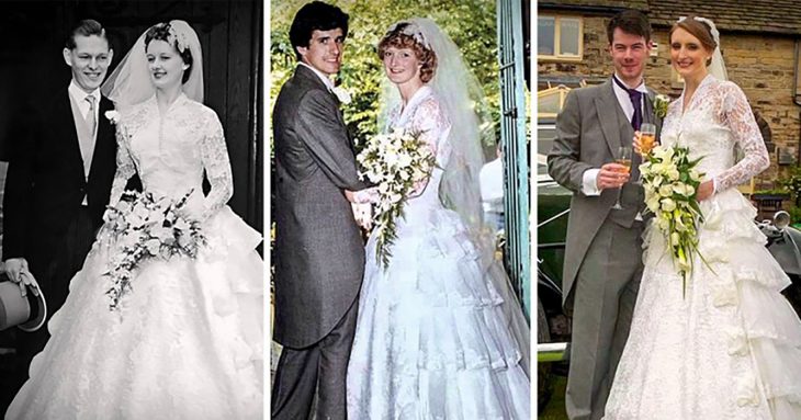 mismo vestido tres familias