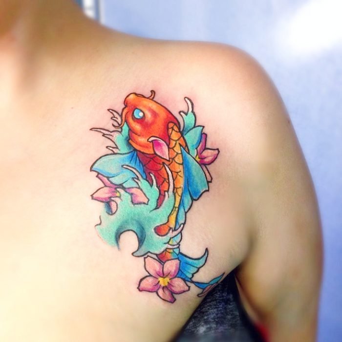 Tatuajes de peces koi