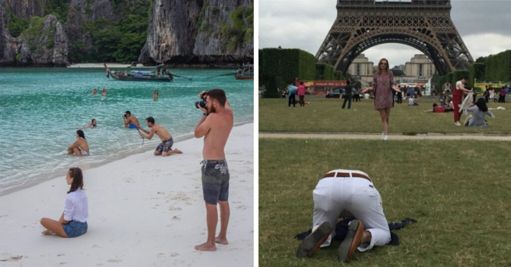21 fotos de hombres obligados a fotografiar a sus novias