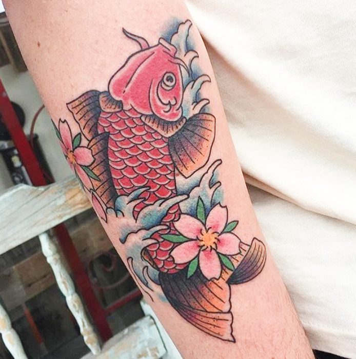 Tatuajes de peces koi