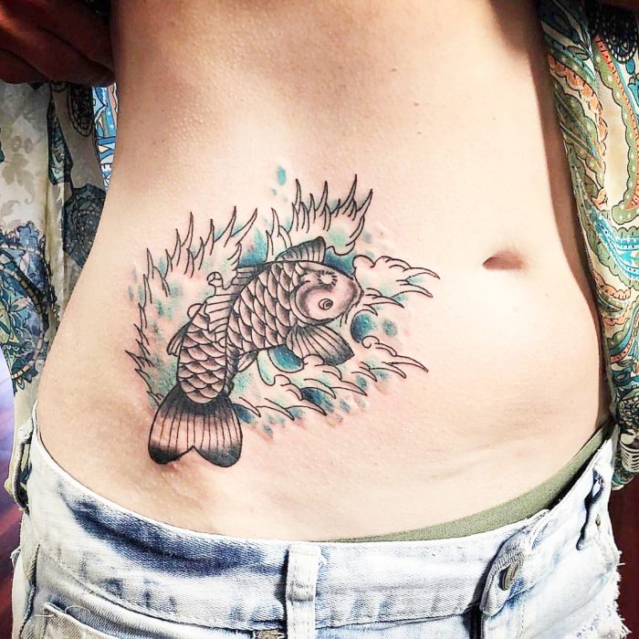 Tatuajes de peces koi