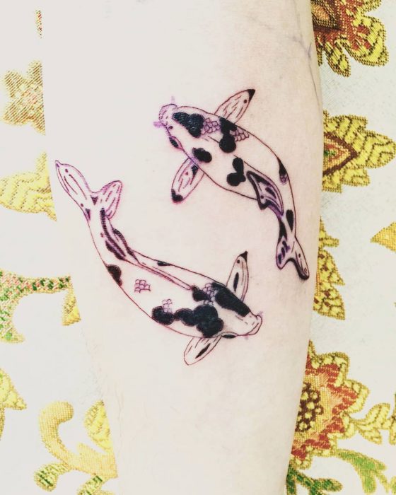 Tatuajes de peces koi