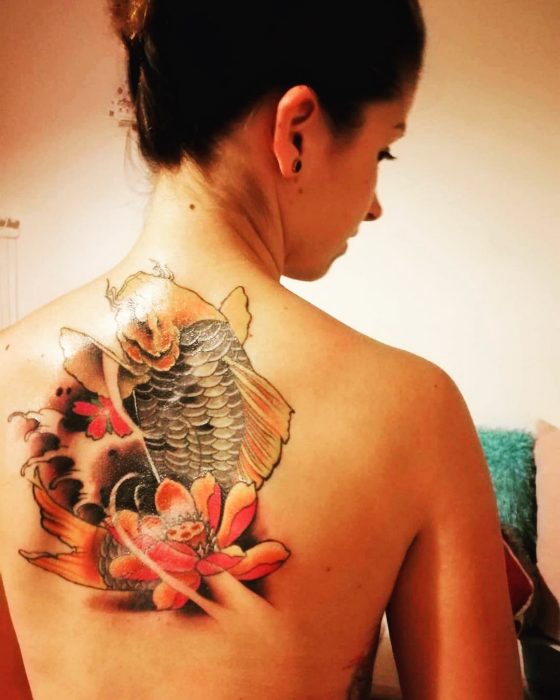 Tatuajes de peces koi