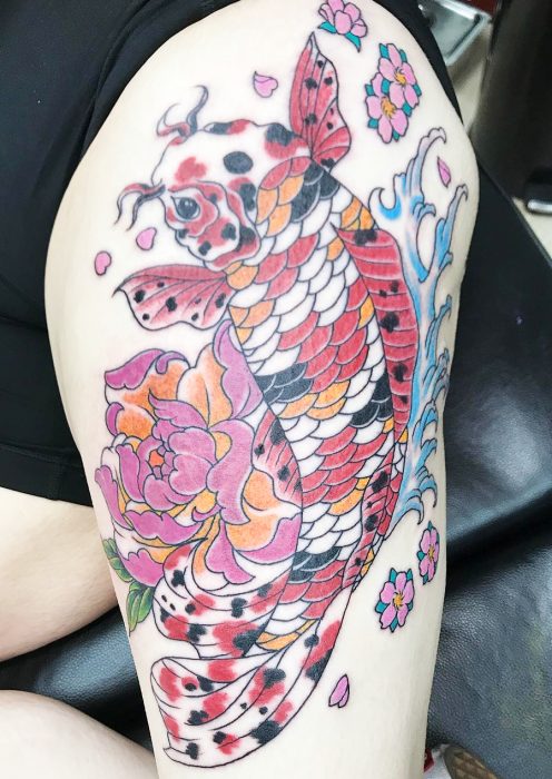 Tatuajes de peces koi