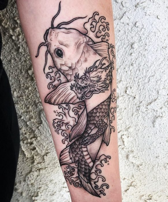 Tatuajes de peces koi