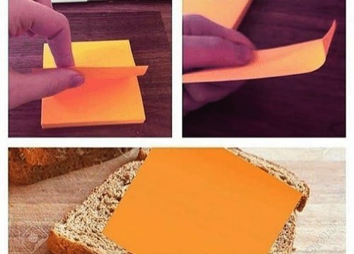 Post it de queso amarillo
