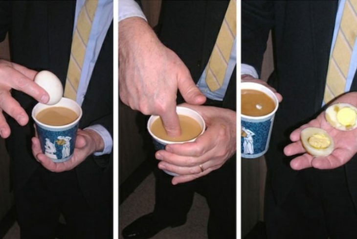 huevo caliente en caf&eacute;