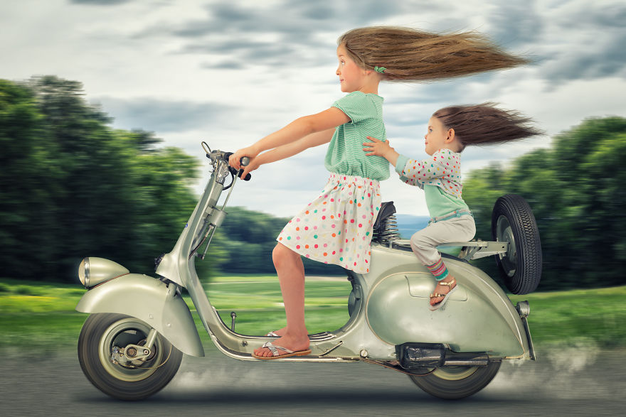 Fotógrafo de padre niña