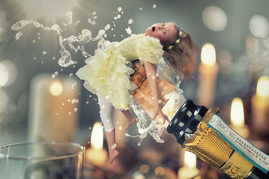 Fotógrafo de padre niña