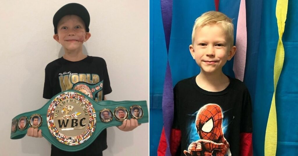 Bridger Walker recibe el cinturón de honor de campeón del WBC