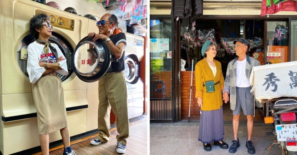 Los abuelos taiwaneses modelan ropa olvidada y causan revuelo en redes sociales