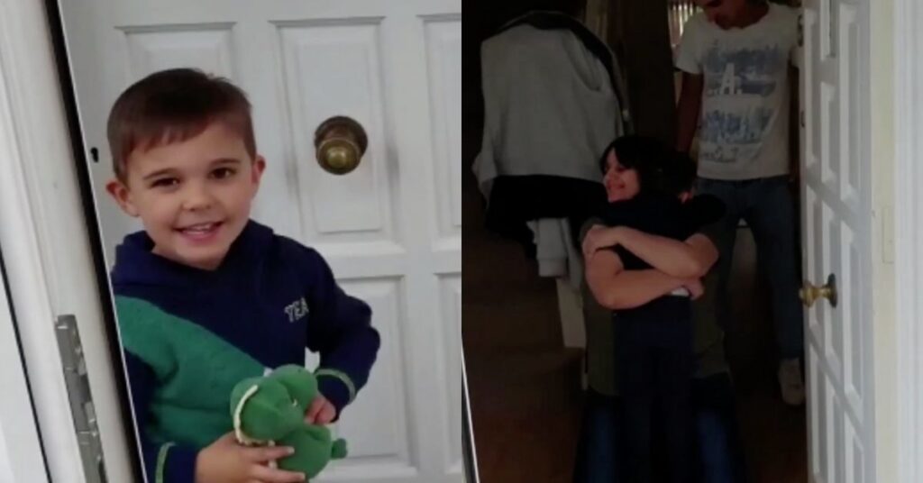 Los padres viven en medio de la pandemia con su hijo de 4 años
