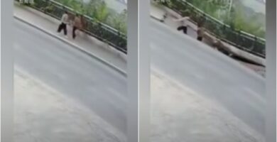 Se abrió un enorme agujero en la tierra y se "tragó" a dos mujeres